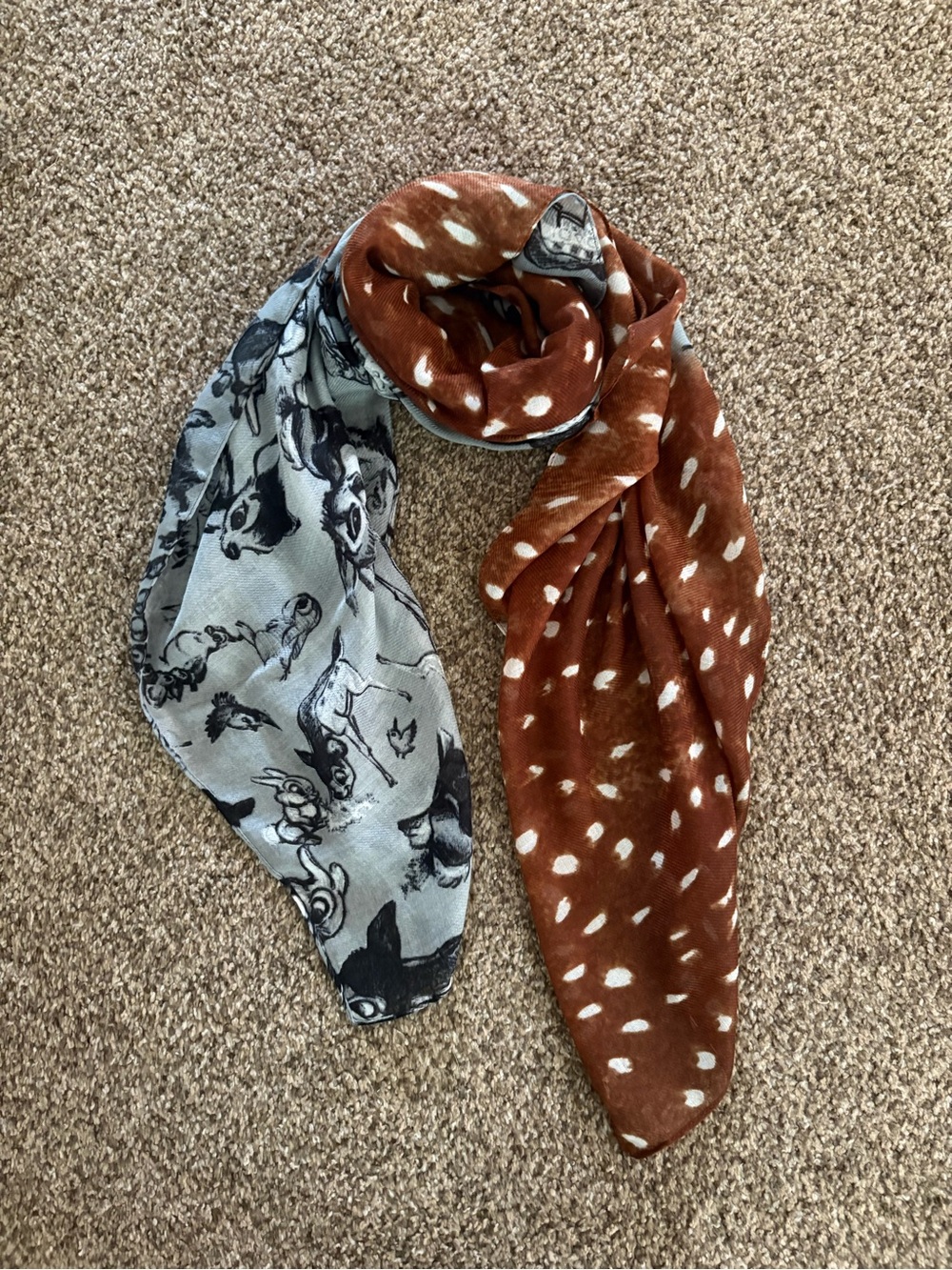 Bambi Deer Scarf / Brand new